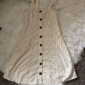 American Eagle Lace Button up dress